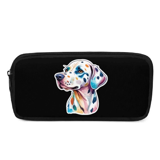 Dalmatian Dog Watercolor Pencil Cases