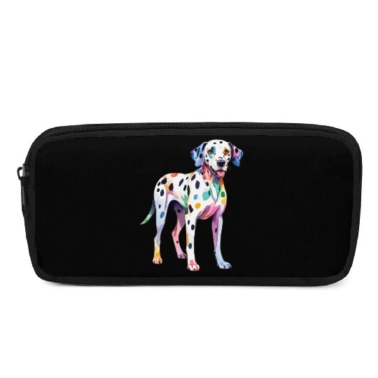 Dalmatian Dog Watercolor Pencil Cases