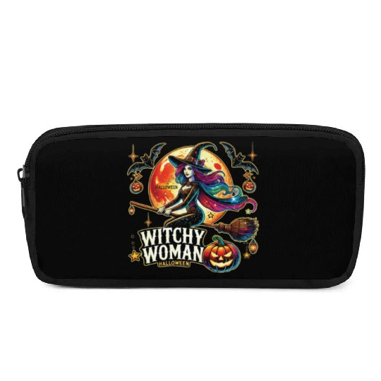 Couple Halloween Husband Witchy Woman Halloween Pencil Cases