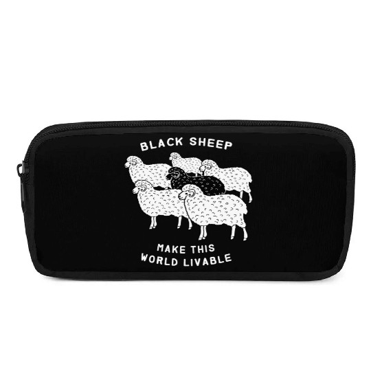 Black sheep make this world livable Pencil Cases