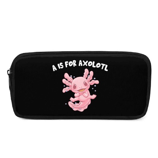 A Is for Axolotl Animal Meme Funny Animal Pun Humo Pencil Cases