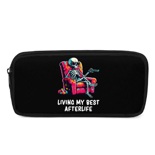 Skeleton - Skeleton Humor - Skeleton Dark Humor Pencil Cases