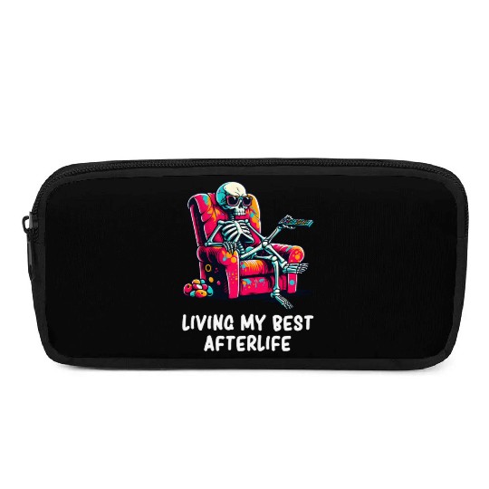 Skeleton - Skeleton Humor - Skeleton Dark Humor Pencil Cases