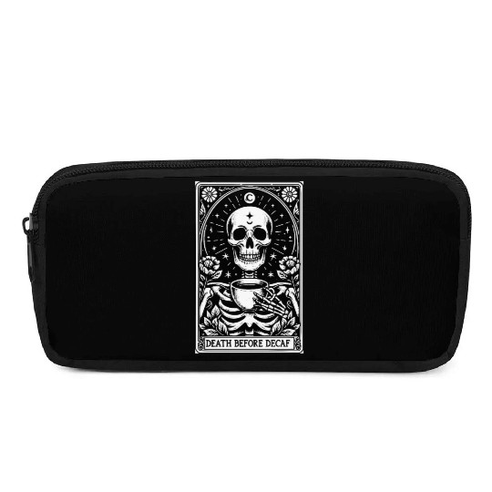 Death Before Decaf Tarot Card Pencil Cases