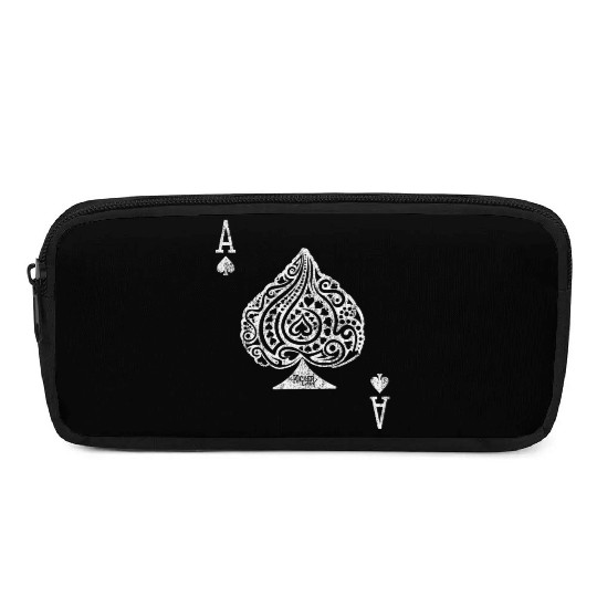 Ace of Spades Texas Hold'em Poker Playing Card Pencil Cases
