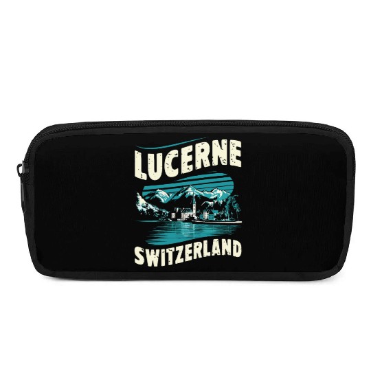 Lucerne Switzerland Souvenir Scenic Mountains Pencil Cases