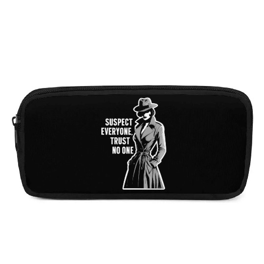 Suspect Everyone Trust No One Murder Mystery Pencil Cases