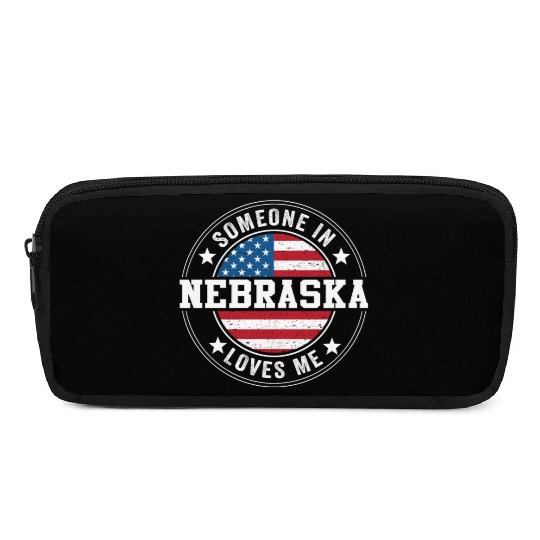 Someone In Nebraska Loves Me Pencil Cases