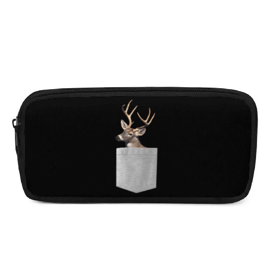 Deer In Your Pocket Pencil Cases - Funny Peeking Deer