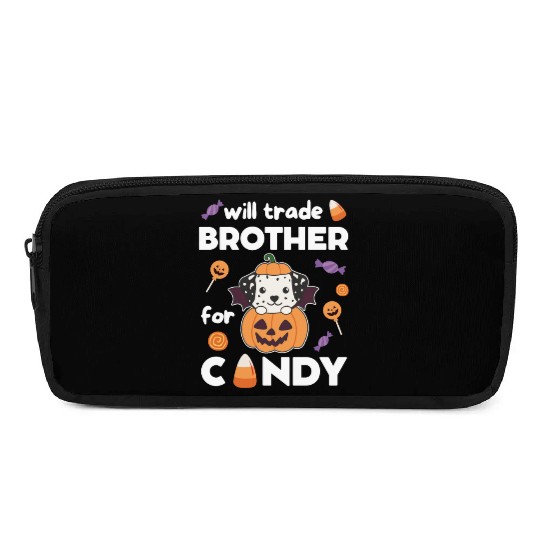 Dalmatian Halloween Swaps Brother For Sweets Pencil Cases