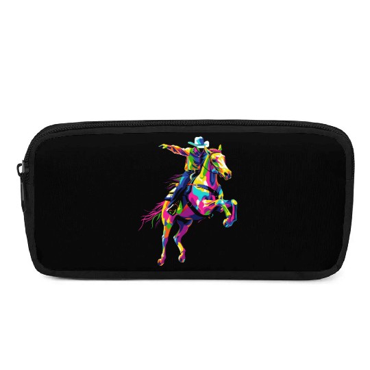 Rodeo Barrel Racer Barrel Racing Horseback Riding Pencil Cases