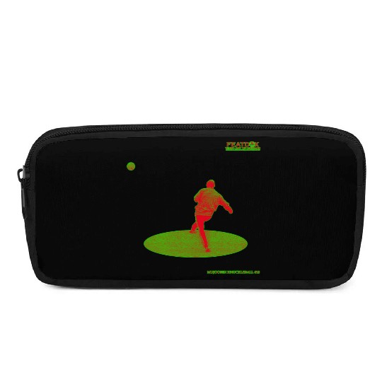 Black Light Green Knuckleball 18 Pencil Cases