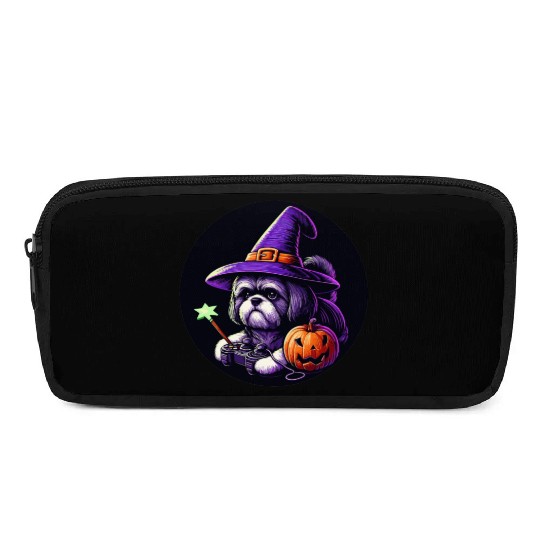 Dog lovers and gamers love fantasy Halloween Pencil Cases