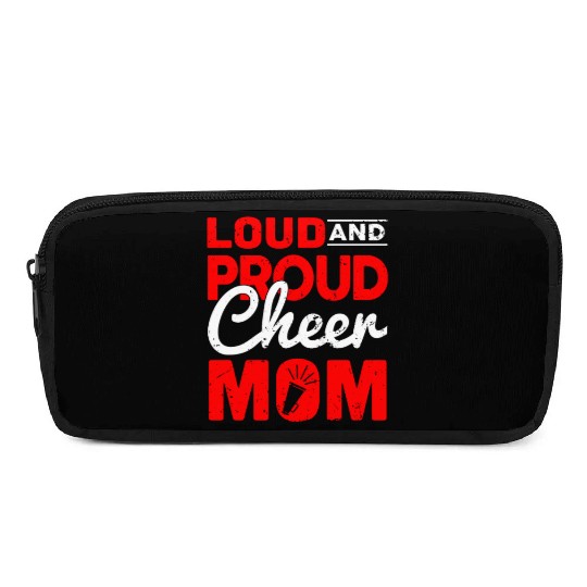 Loud & Proud Cheer Mom Cheerleading Mother's Day Pencil Cases