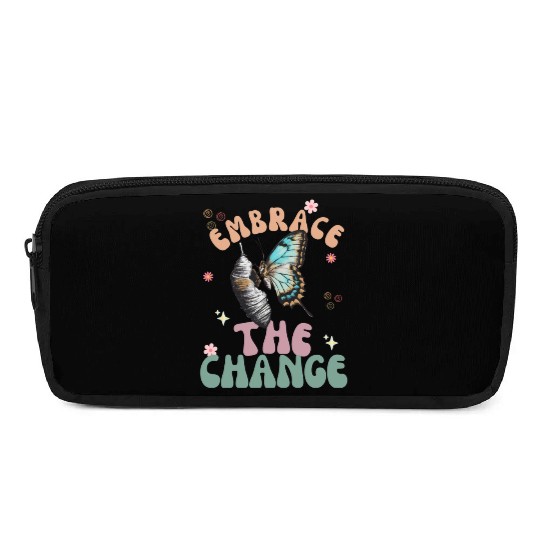 cool embrace the change aesthetic Pencil Cases design