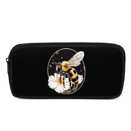 Bumble Bee on a Flower in a Bubble Pencil Cases