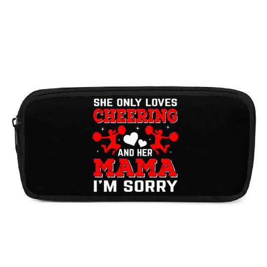 Loves Cheer Mom Cheerleading Mommy Mother's Da Pencil Cases