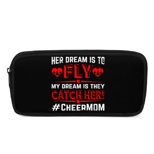Dream Cheer Mom Cheerleading Mommy Mother's Day Pencil Cases