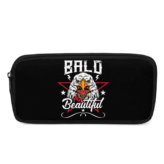 Bald & Beautiful American Eagle with Stars and Pencil Cases
