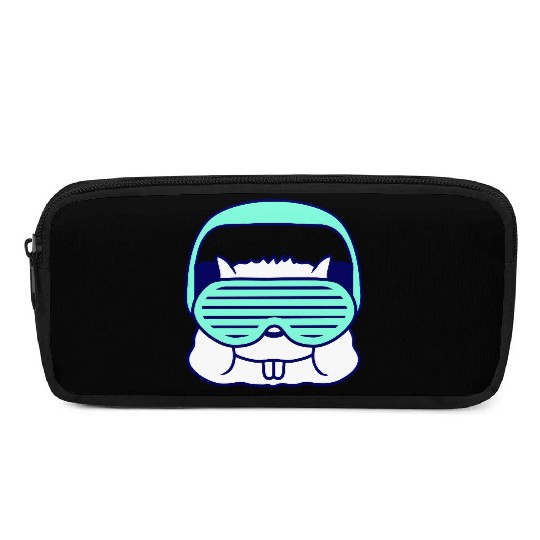 Cute DJ Hamster Party Animal Guinea Pig Pet Face Pencil Cases