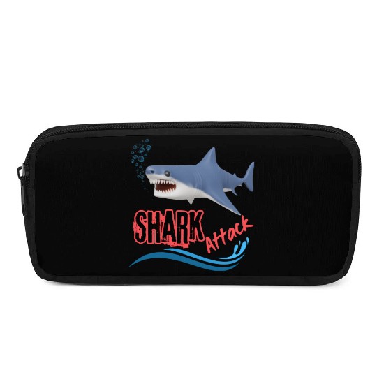 A different unique colorful shark attack design Pencil Cases