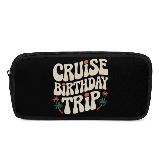 Cruise Birthday Trip Tropical Adventure Pencil Cases