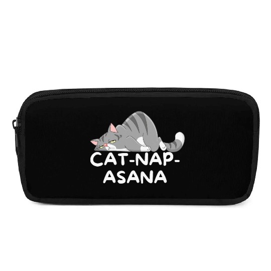 Funny Cat-Nap-Asana sleeping yoga Pencil Cases