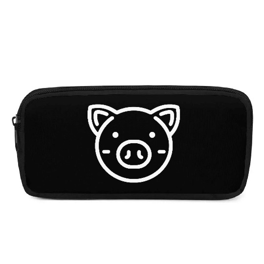 Pig face cute pigs vector farm animal path13 Pencil Cases
