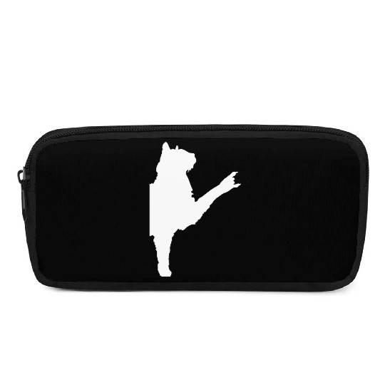Cat Heavy Metal Hand Gesture Hard Rock Music Pet Pencil Cases