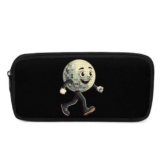 Disco Ball Walking - Retro Funk in Motion Pencil Cases