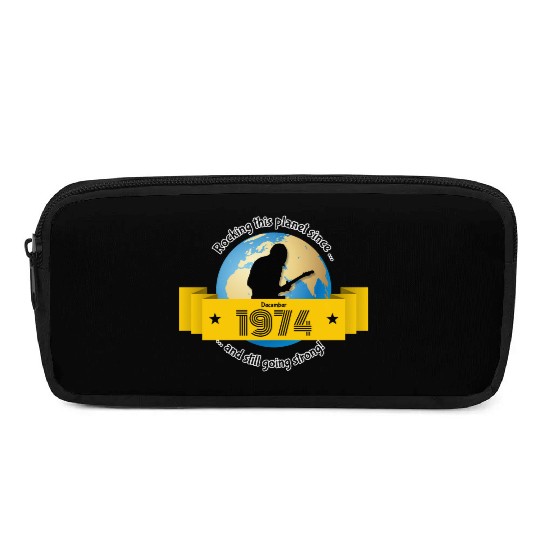 50th birthday Rocking this planet since 12/1974 Pencil Cases