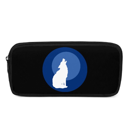Wolf Moon Nature Vector Pencil Cases