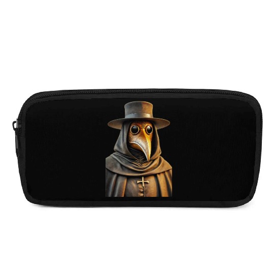 Golden Plague Doctor Pencil Cases