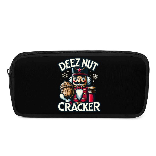Deez Nut Nutcracker Meme Pencil Cases: Funny Christmas