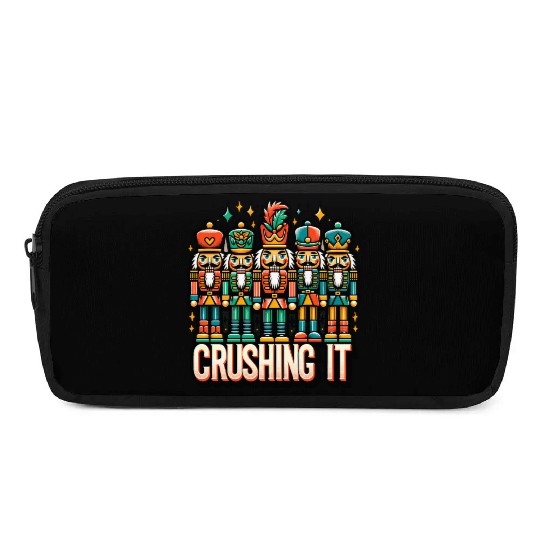Crushin It: Nutcracker Christmas Apparel for Pencil Cases