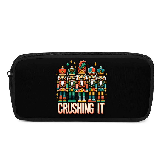 Crushin It: Nutcracker Christmas Apparel for Pencil Cases