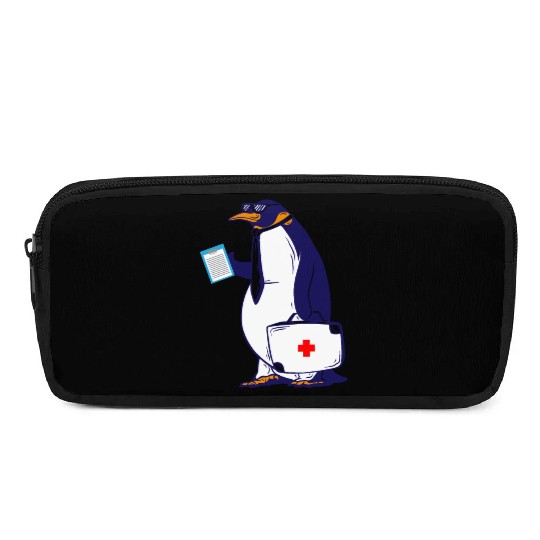Penguin Doctor, Penguin Famila, funny penguin Pencil Cases