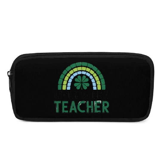 St. Patrick's Day 'Lucky to be a Teacher' Pencil Cases