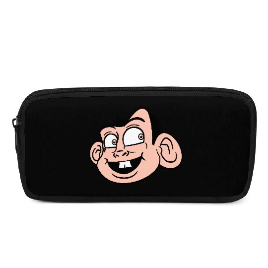 Monkey Face Sweet Cute Little Head Laughs Happy Pencil Cases