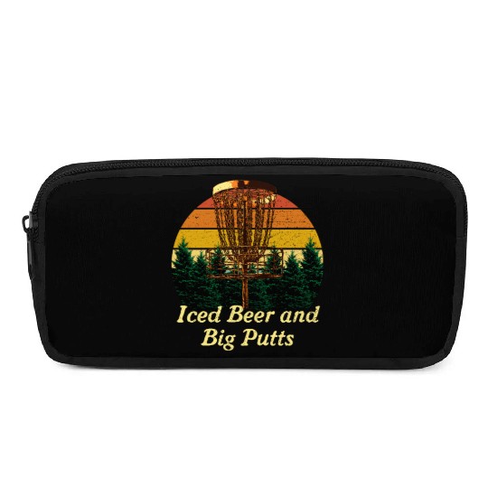 Iced Beer and Big Putts Disc Golf Beer Lover Golfe Pencil Cases