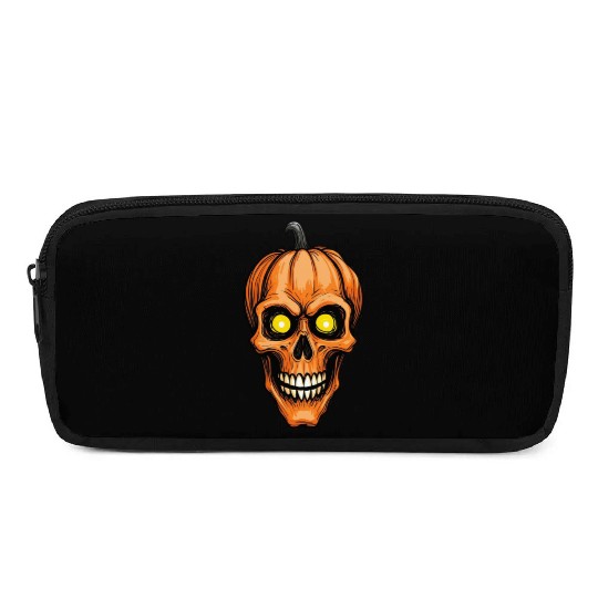 Skelly Pumpkin Pencil Cases