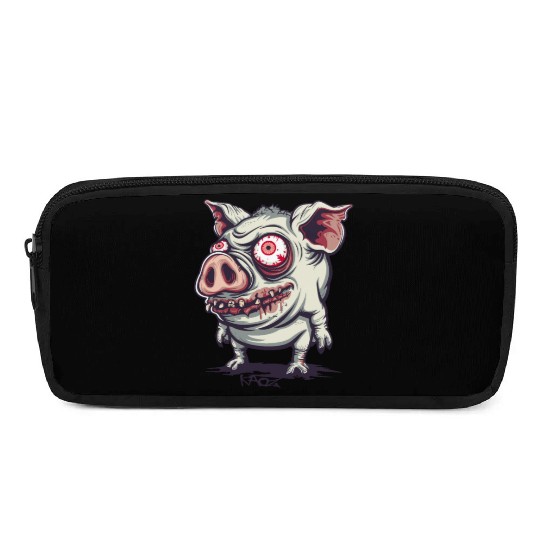 Cute Ugly Zombie Pig Pencil Cases