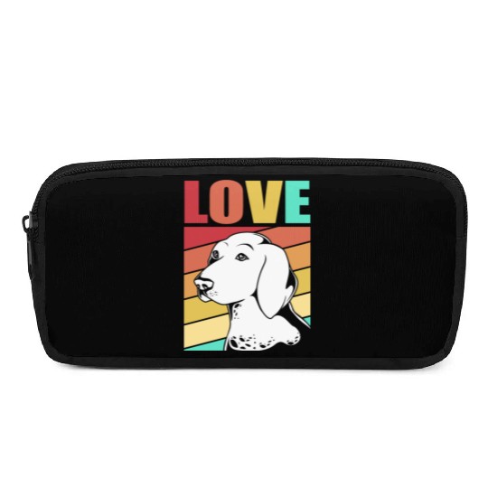 Retro German Shorthaired Pointer Dog I Love My GSP Pencil Cases