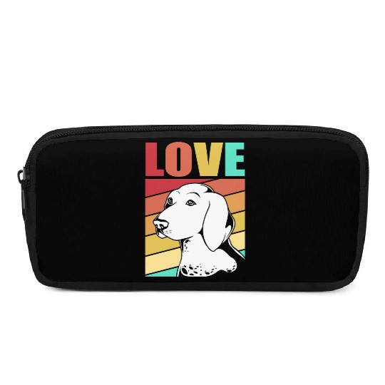 Retro German Shorthaired Pointer Dog I Love My GSP Pencil Cases