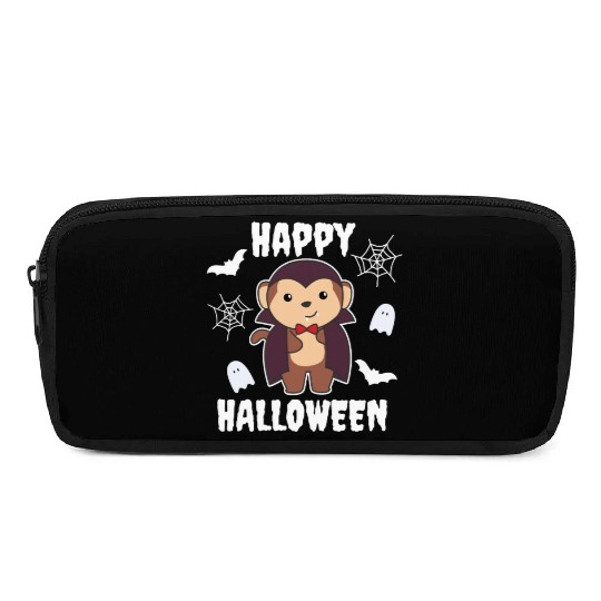 Monkey Happy Halloween Cute Vampire Costume Pencil Cases