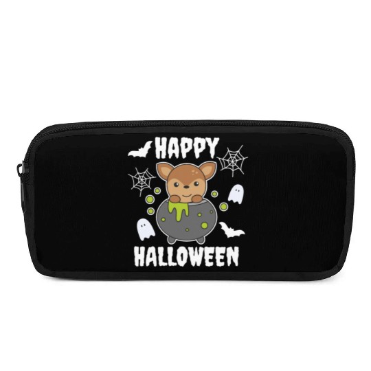 Deer Happy Halloween Cauldron Bat Pencil Cases