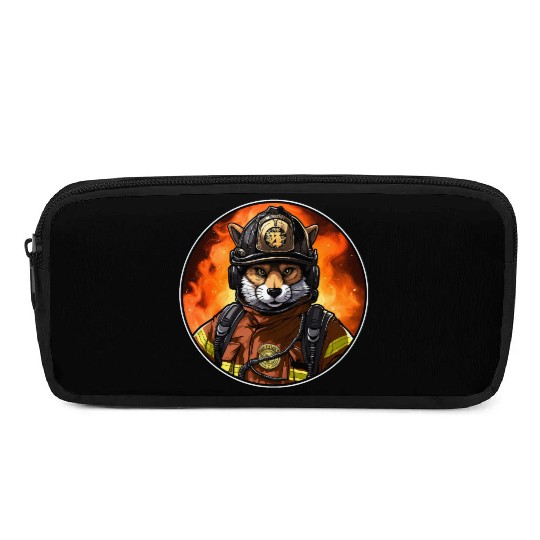 Fox Firefighter Pencil Cases