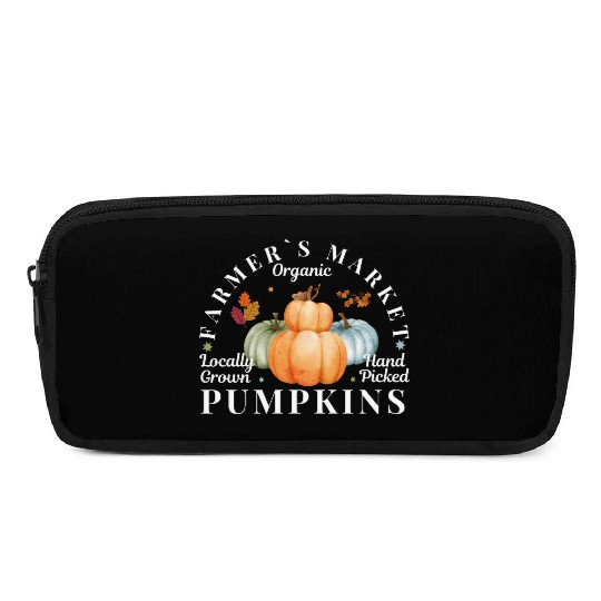 Farmers Market Organic Locally Grown Pumpkins Pencil Cases