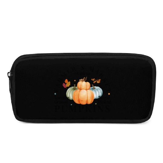 Farmers Market Organic Locally Grown Pumpkins Pencil Cases