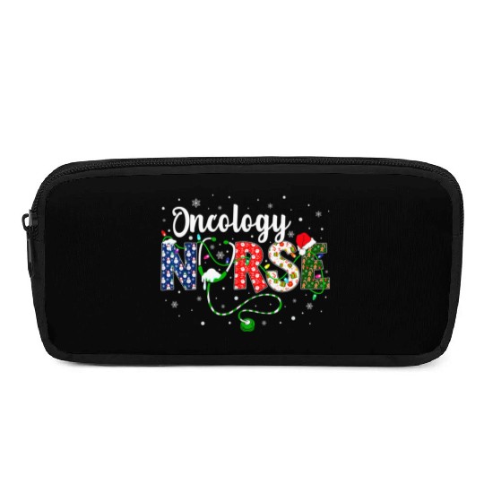 Oncology Nurse Xmas Santa Hat Nurse Christmas Pencil Cases